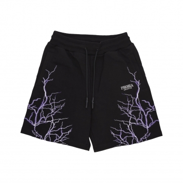 pantalone corto tuta uomo lightning shorts BLACK/PURPLE