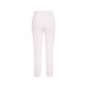 Pantaloni in crpe con logo charm rosa