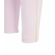 Pantaloni in crpe con logo charm rosa