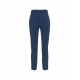 Pantaloni in crpe con logo charm blu