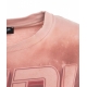 T-shirt con stampa rosa