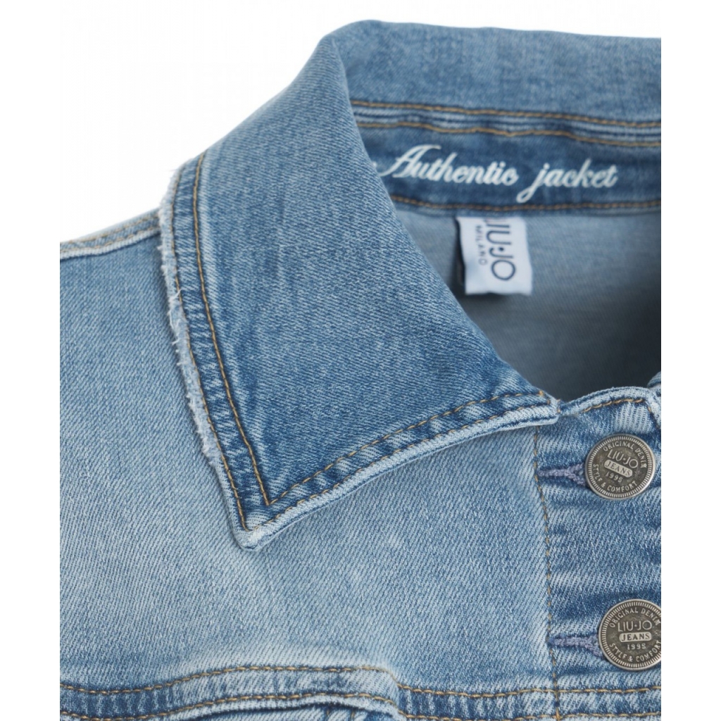 Giacca in denim azzurro