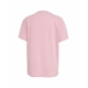 T-shirt con stampa e strass pink