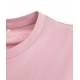 T-shirt con stampa e strass pink