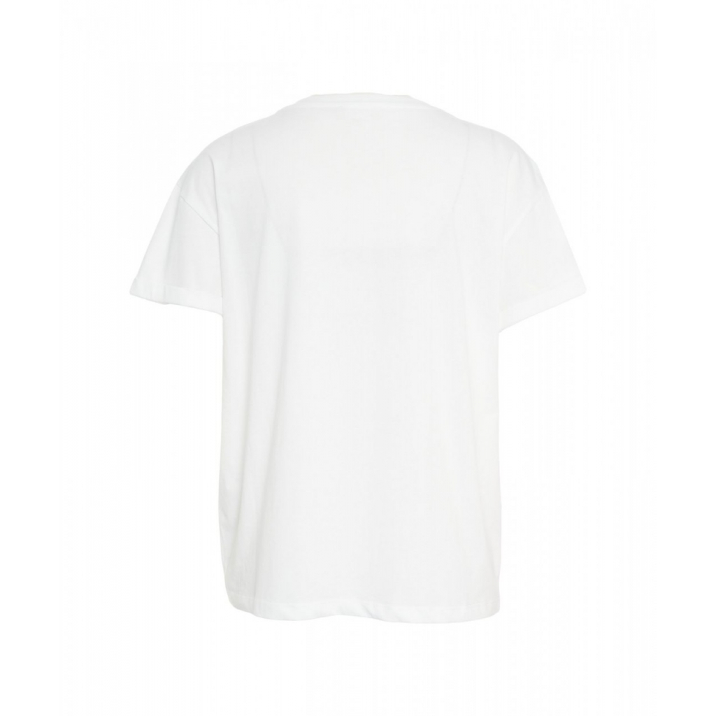 T-shirt con logo bianco