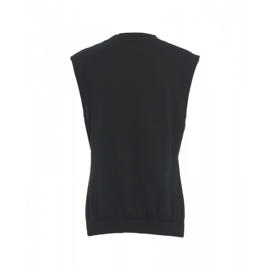 Top in maglia asimmetrico nero