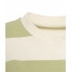 T-shirt cropped a righe verde