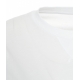 T-shirt con logo applicato bianco