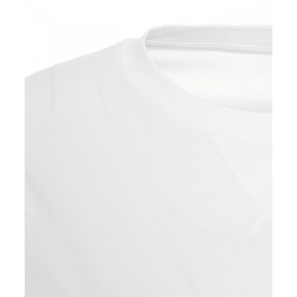 T-shirt con logo applicato bianco