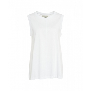 Top in cotone bianco