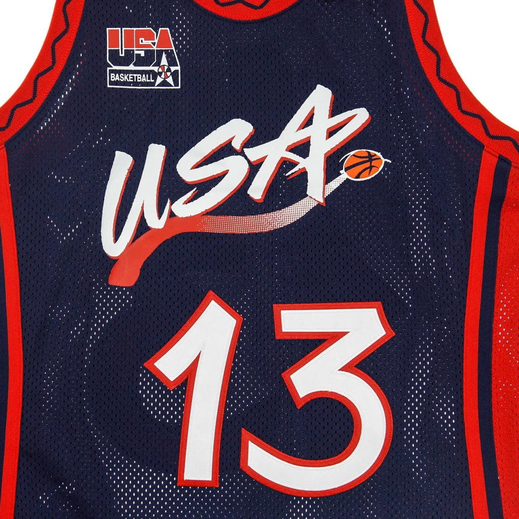 canotta basket uomo nba authentic jersey hardwood classics no13 shaquille oneal 1996 team usa ORIGINAL TEAM COLORS