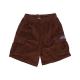 pantalone corto uomo easy cord emb cargo short SEPIA