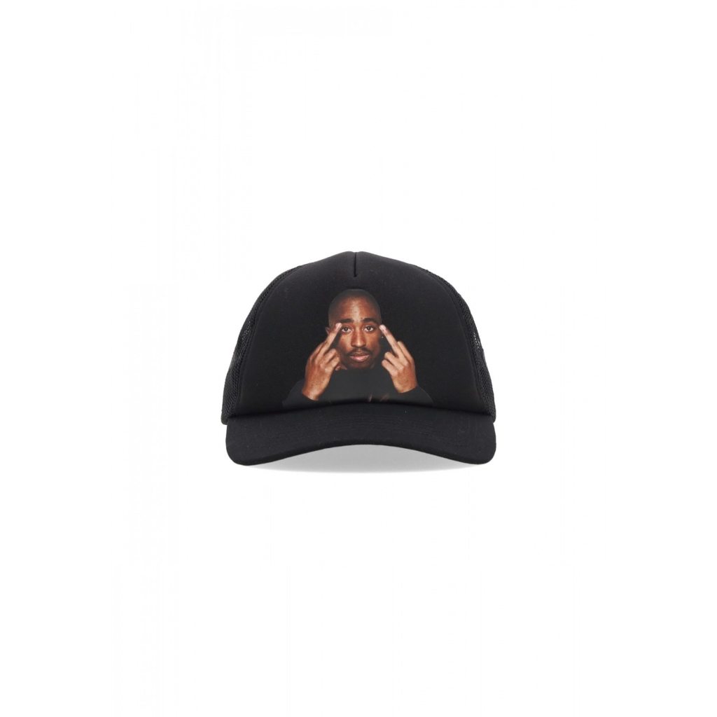 cappellino visiera curva uomo icon ii trucker x tupac BLACK