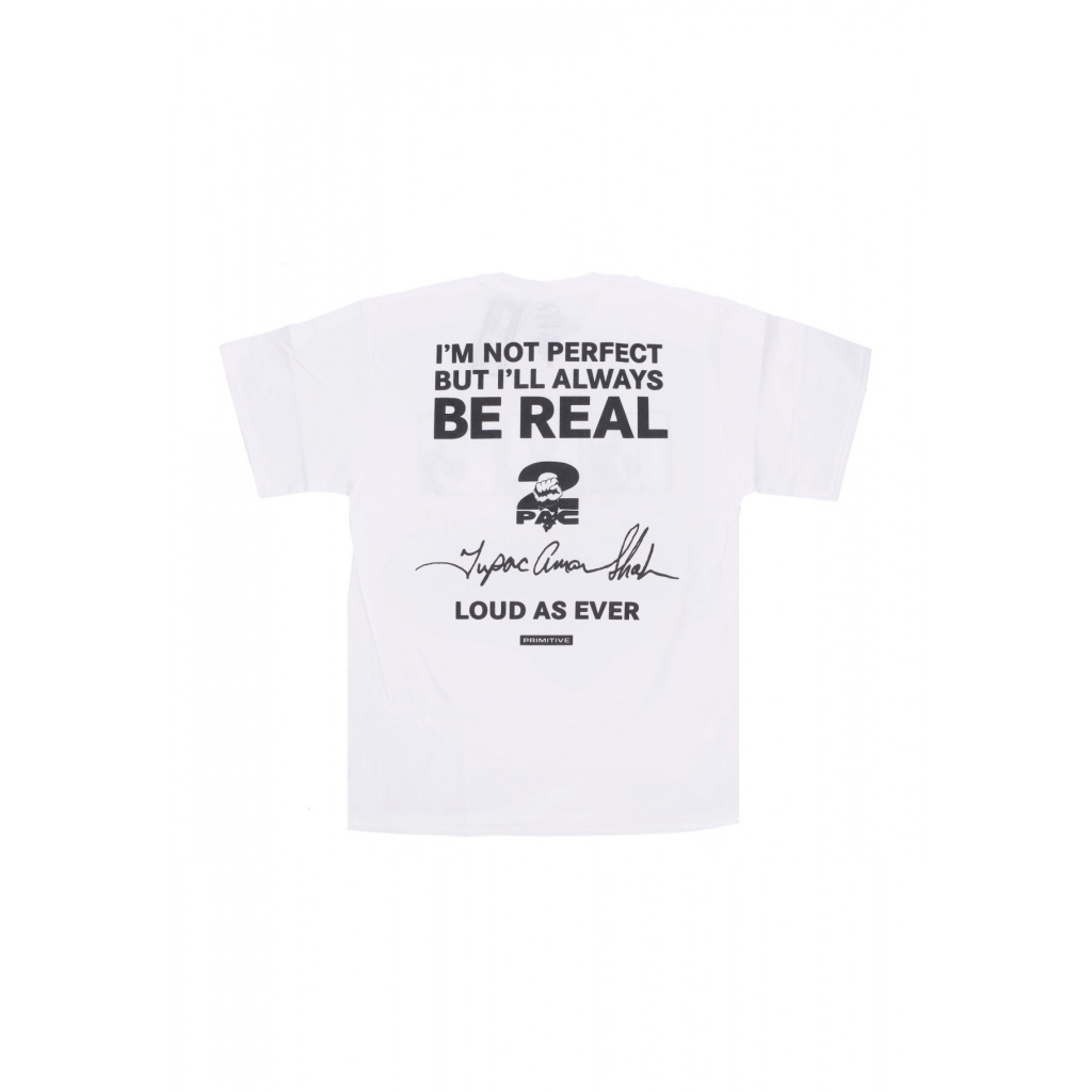 maglietta uomo truth tee x tupac WHITE