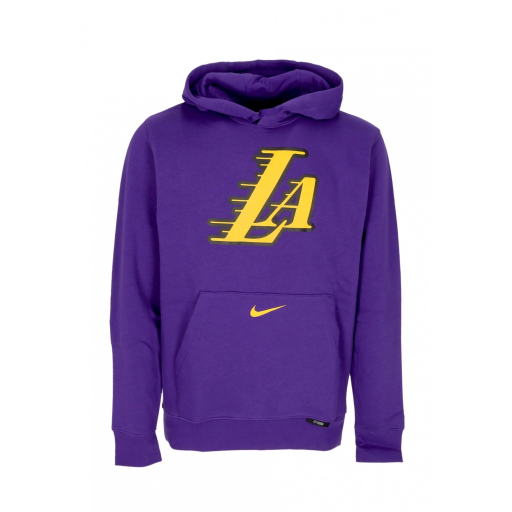 felpa cappuccio uomo nba city edition club hoodie loslak FIELD PURPLE/AMARILLO