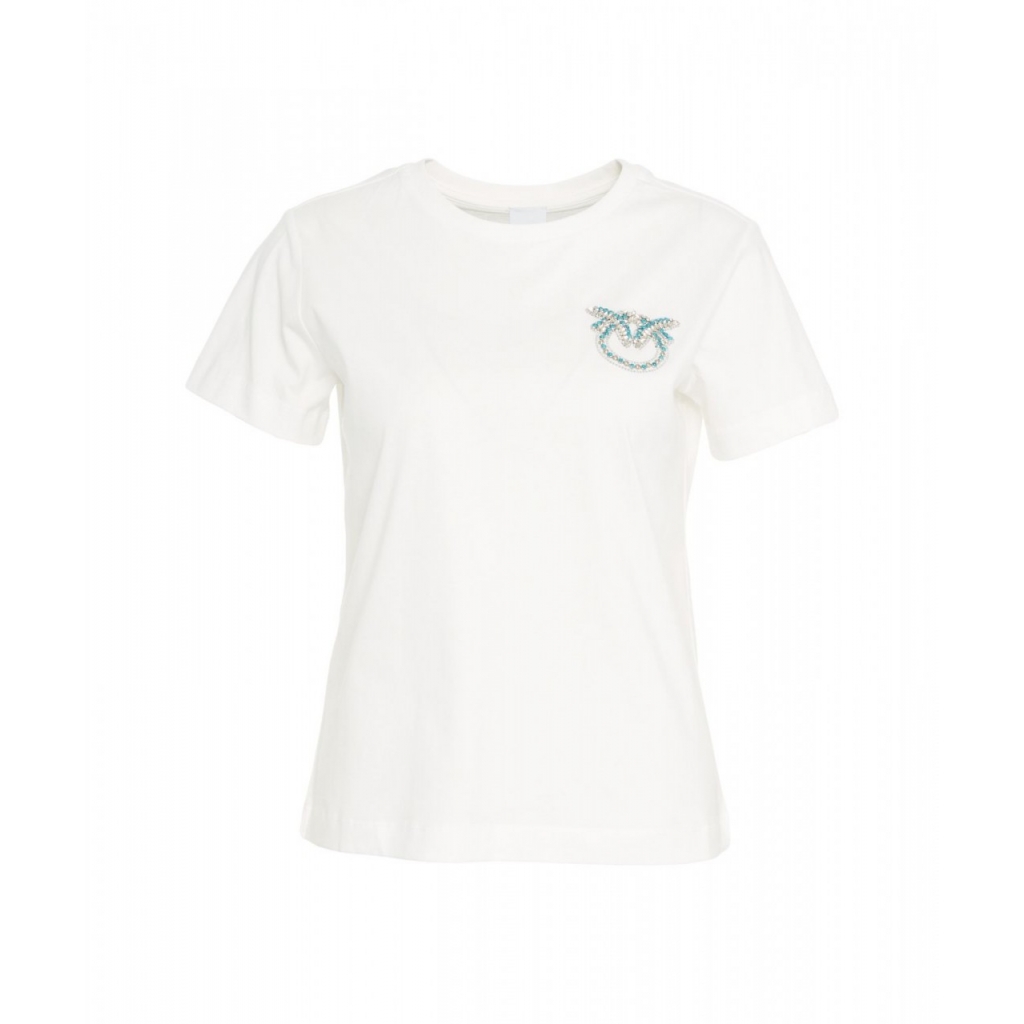 T-shirt con applicazioni bianco