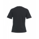 T-shirt con scritta logo nero