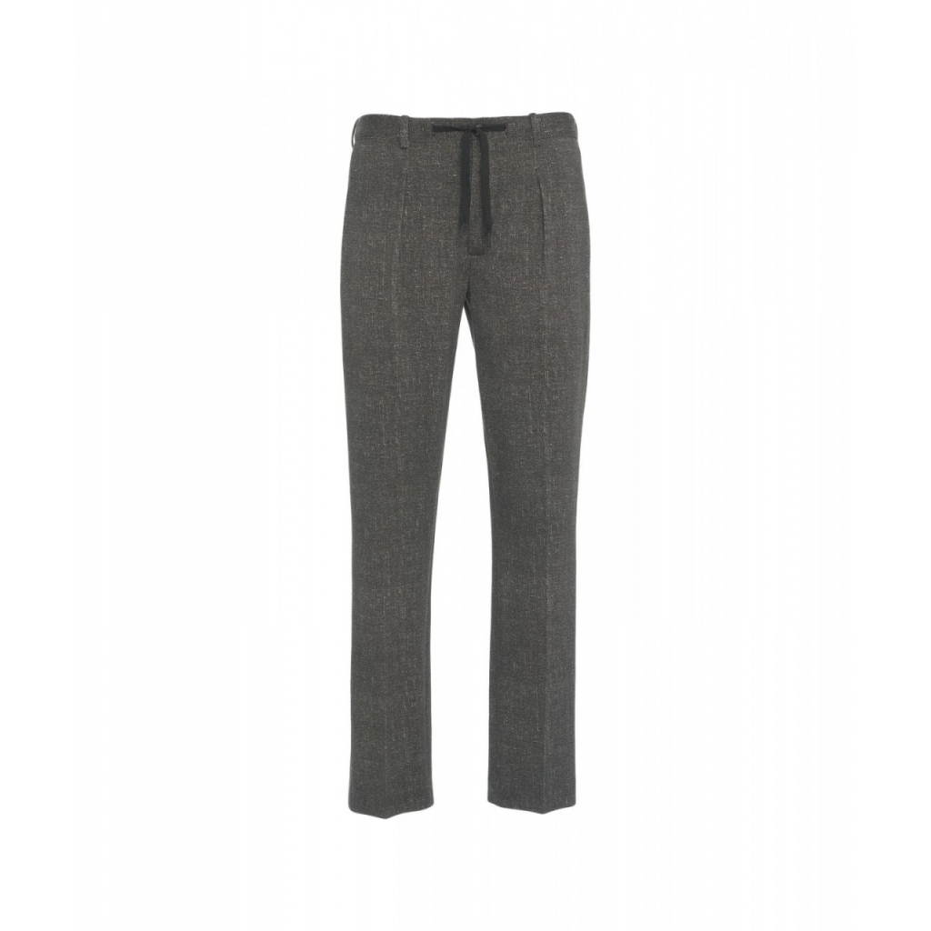 Pantaloni chino con coulisse grigio