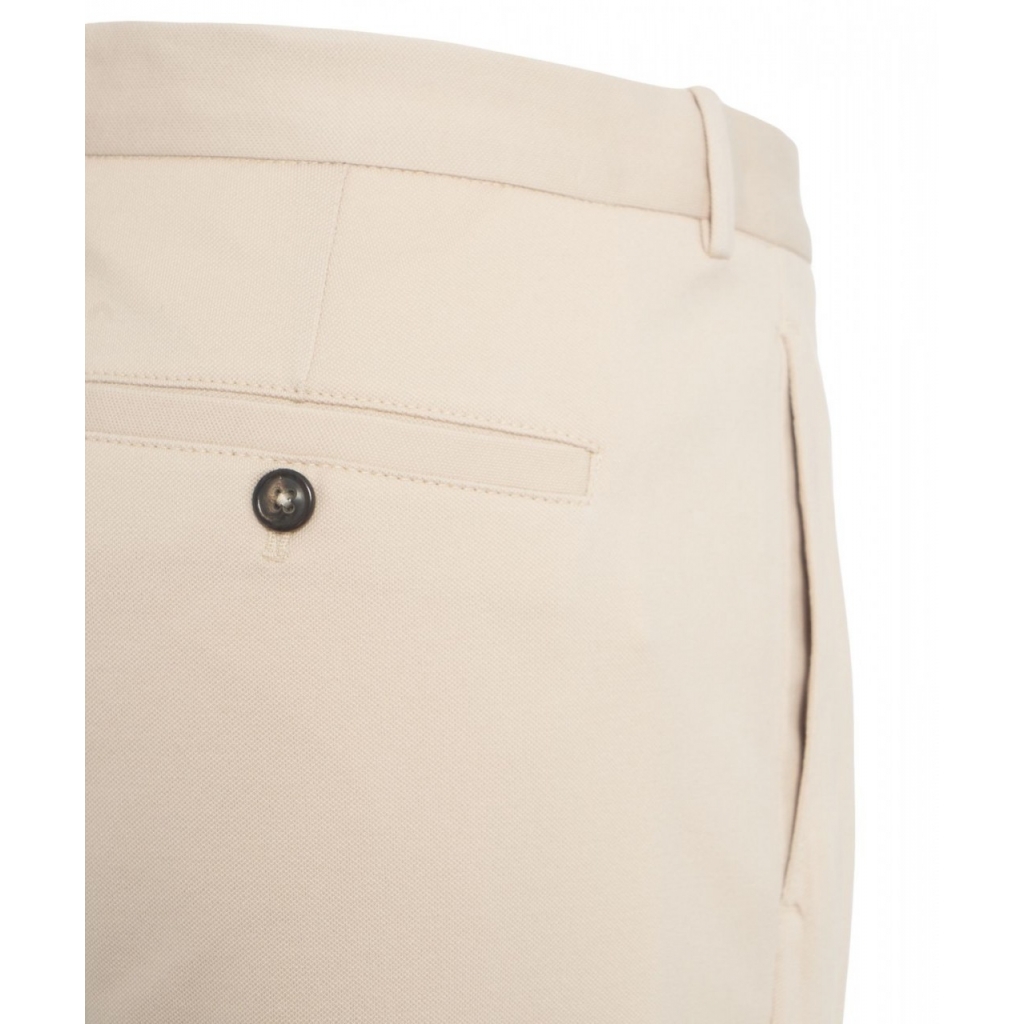 Pantaloni chino con coulisse beige