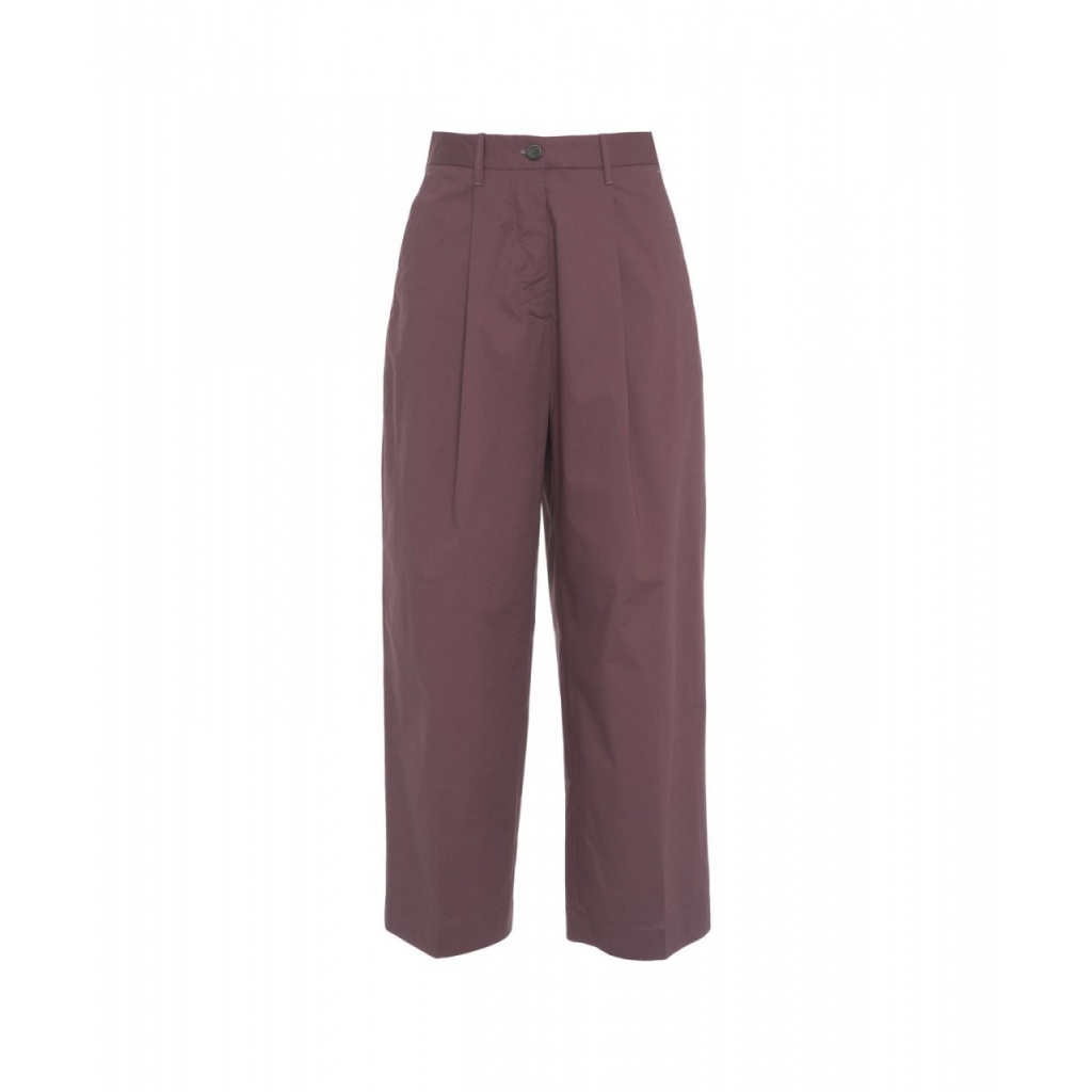 Culotte con pieghe Rubino bordeaux