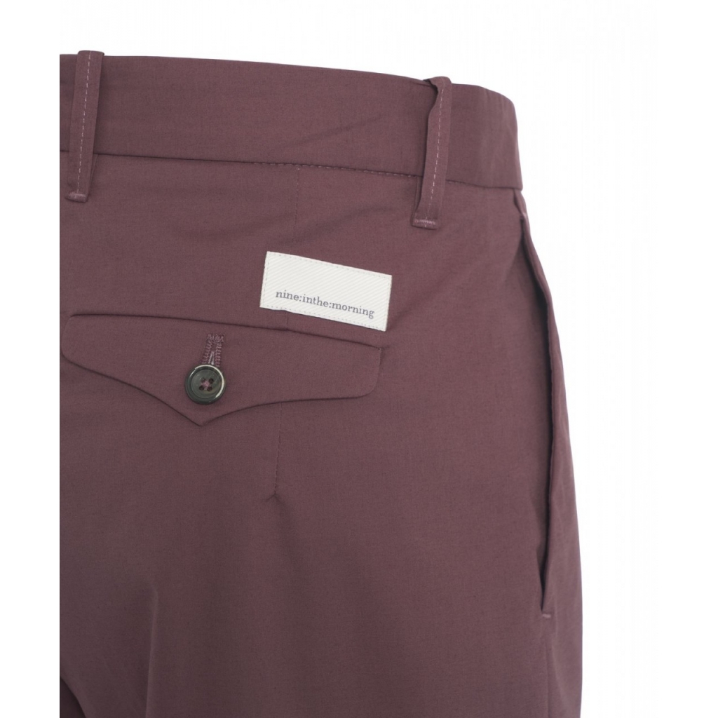 Culotte con pieghe Rubino bordeaux