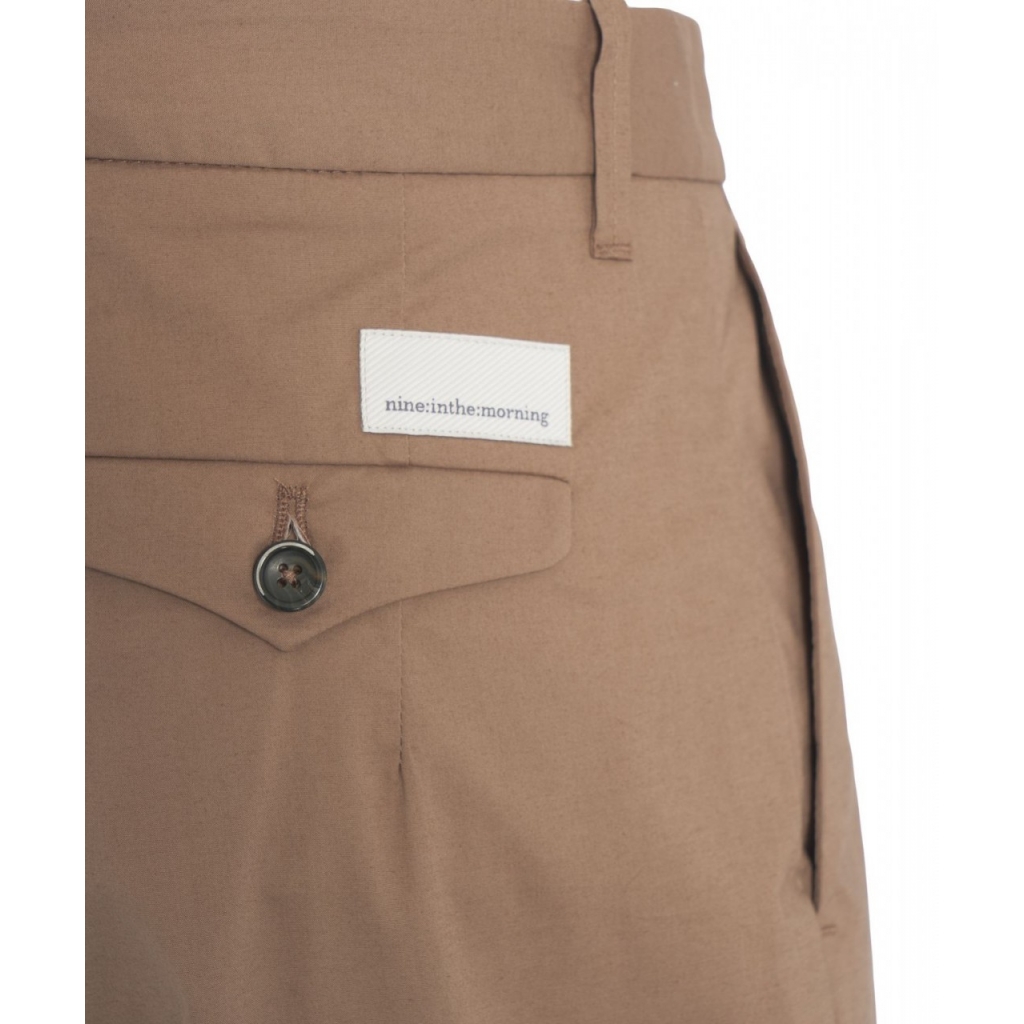 Culotte con pieghe Rubino Cammello