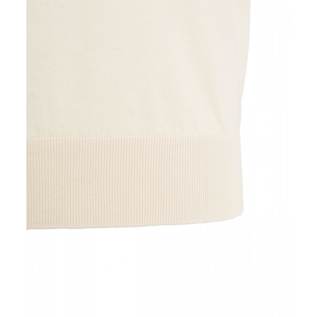 T-shirt a girocollo beige