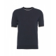 T-shirt a girocollo blu