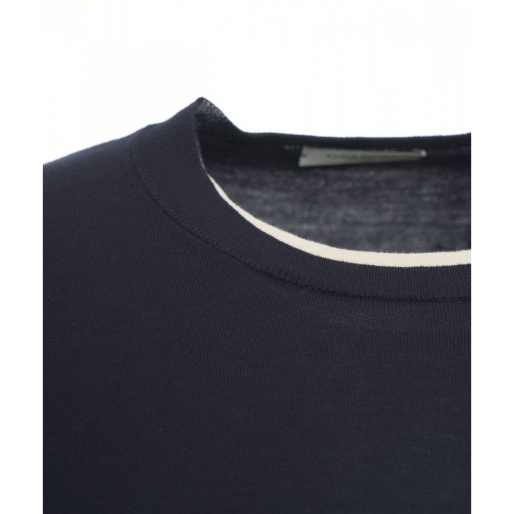 T-shirt a girocollo blu