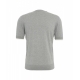 T-shirt a girocollo grigio