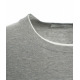 T-shirt a girocollo grigio