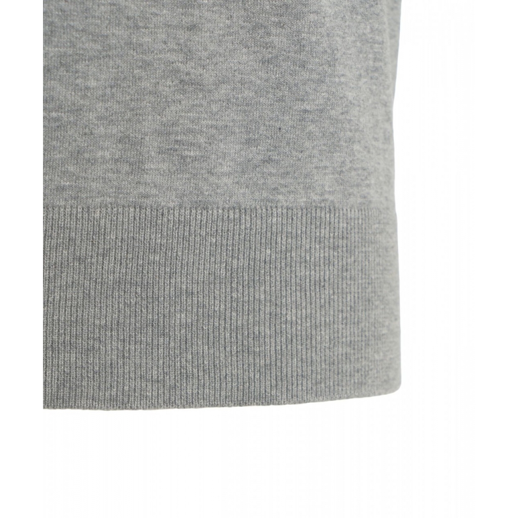 T-shirt a girocollo grigio