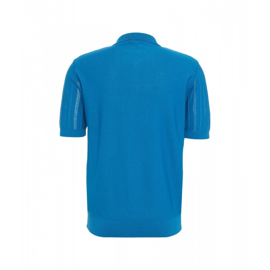 Polo in maglia blu