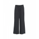 Pantaloni wide leg con cintura nero