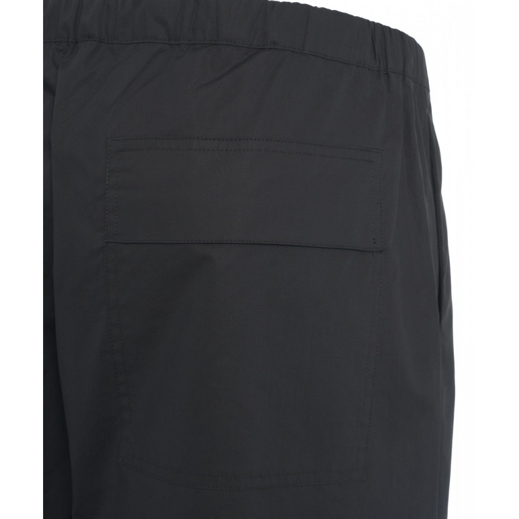 Pantaloni wide leg con cintura nero