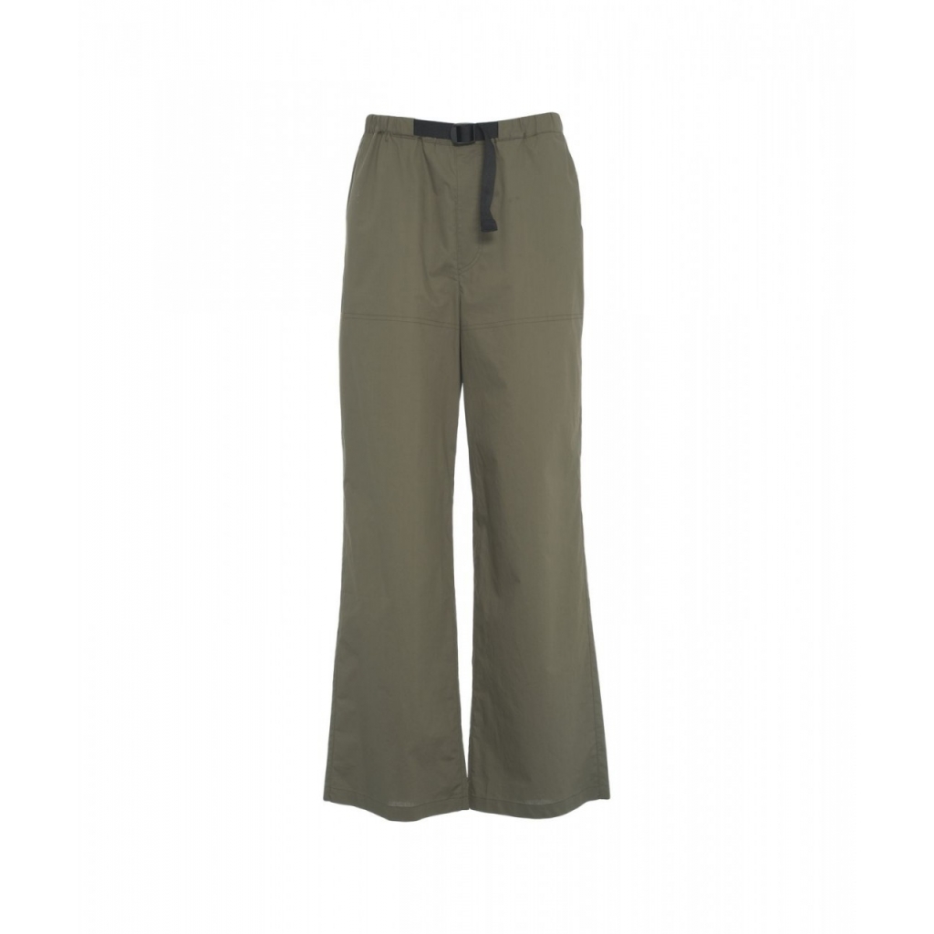 Pantaloni wide leg con cintura verde