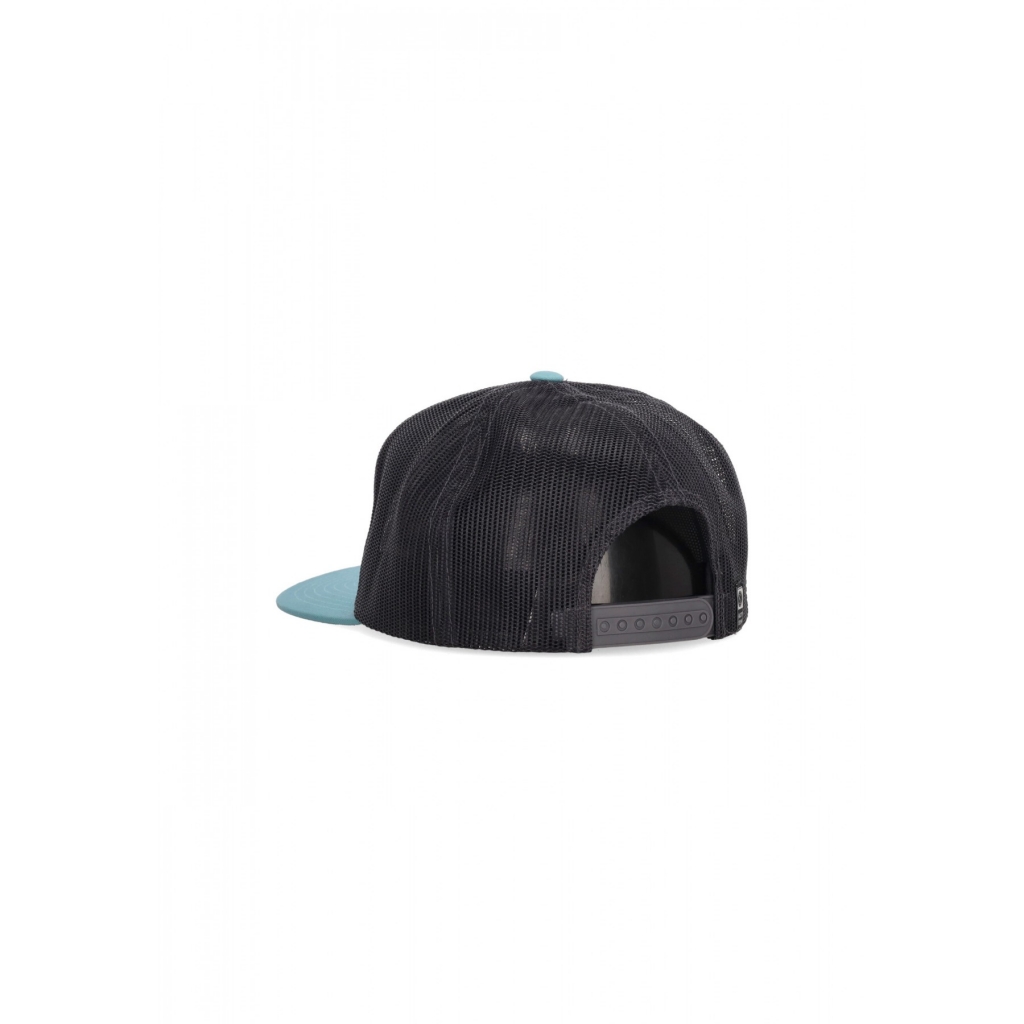 cappellino visiera piatta uomo alpha twill trucker DARK AQUA