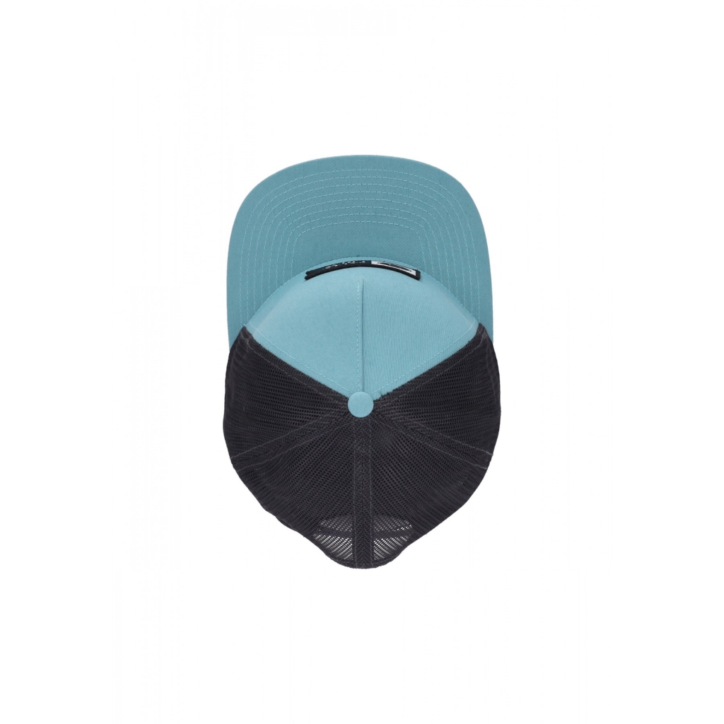 cappellino visiera piatta uomo alpha twill trucker DARK AQUA