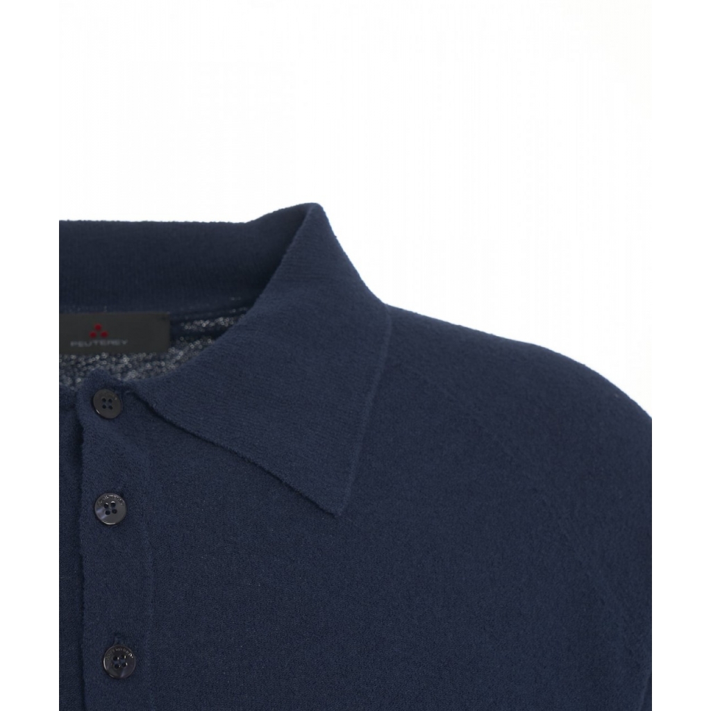 Polo in spugna blu