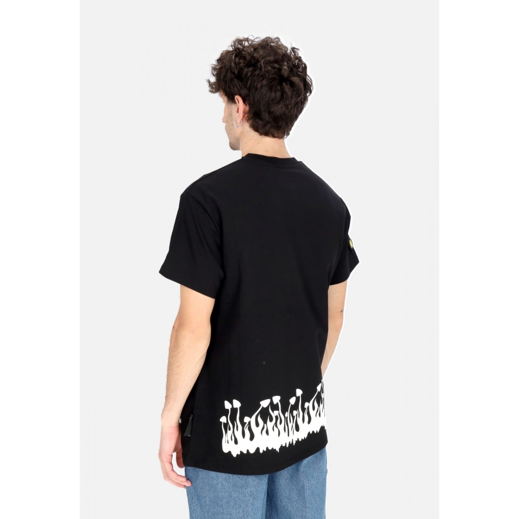 maglietta uomo flame tee BLACK