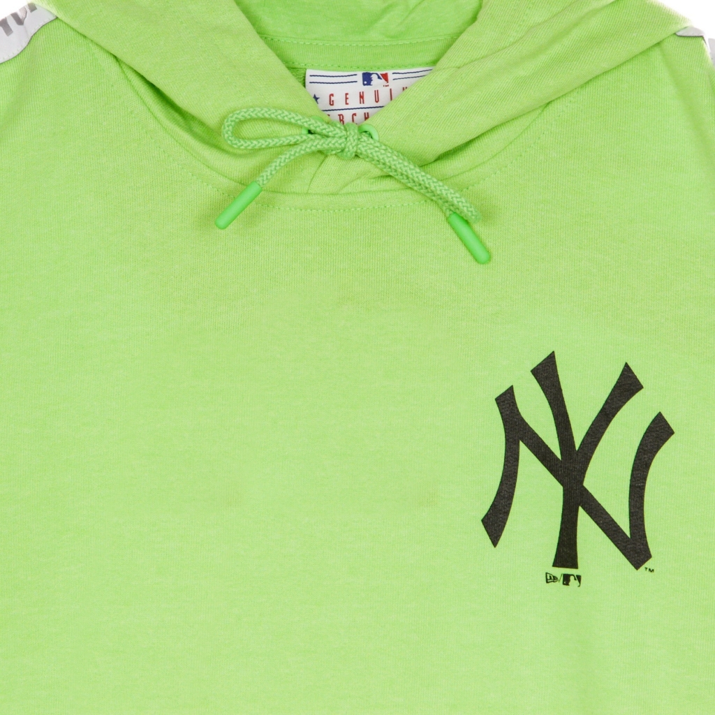 felpa leggera cappuccio uomo mlb sleeve taping pullover hoody neyyan LIME/BLACK