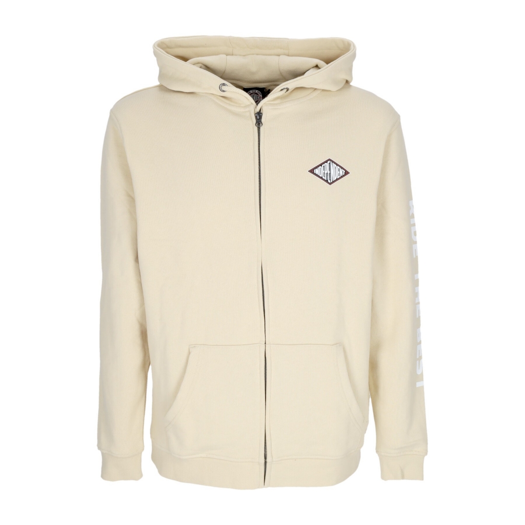 felpa leggera cappuccio zip uomo depth summit zip hoodie SAND