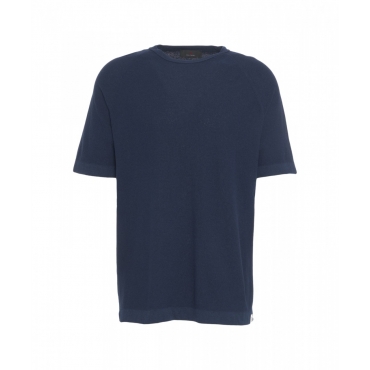 T-shirt in spugna blu scuro