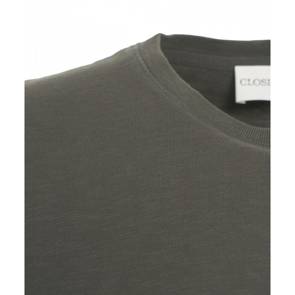 T-shirt in cotone biologico grigio scuro