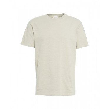 T-shirt in cotone biologico grigio chiaro