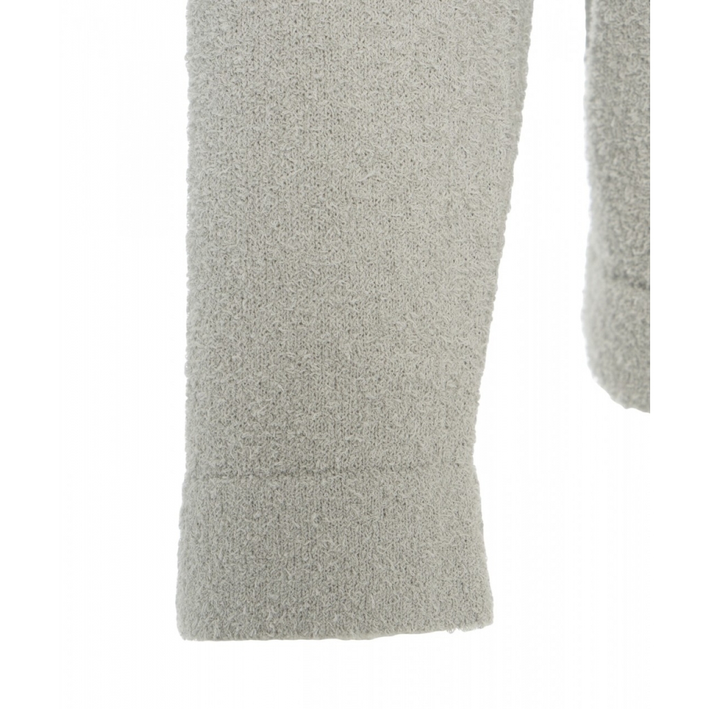 Cardigan in maglia boucl grigio chiaro