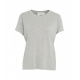 T-shirt in viscosa grigio chiaro