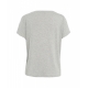 T-shirt in viscosa grigio chiaro