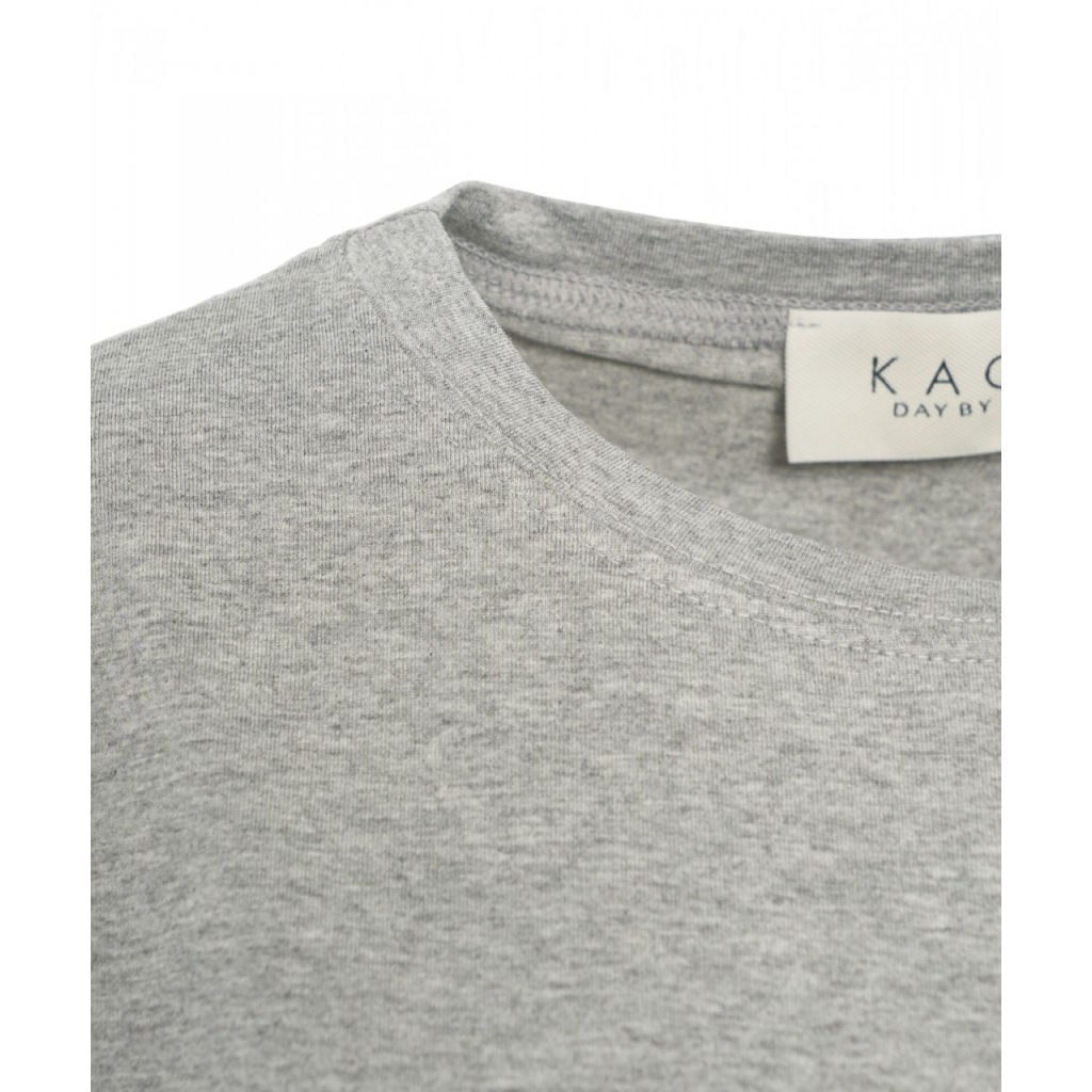 T-shirt in viscosa grigio chiaro