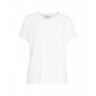 T-shirt in viscosa bianco